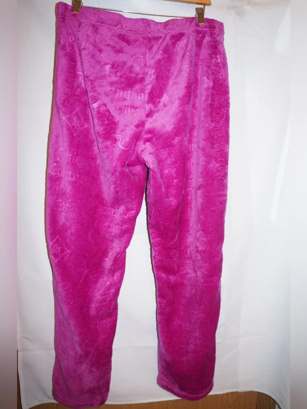 Y2K Juicy Couture Velour Cropped Hoodie Sequins Pink Jumper  Girls XL Sleepwear